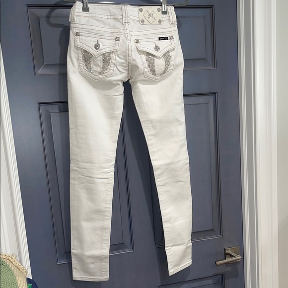 Miss Me Women's Classic White Skinny Jeans NWT Size 26 inseam 31.5 JP5082534 - Picture 3 of 14